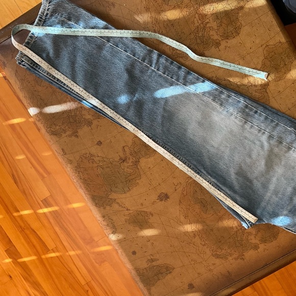 Zara women's low waist Classic Blue Jeans - Picture 7 of 9